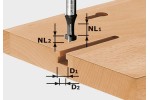 Festool Frez do wpustów "T" HW S8 D10,5/NL13