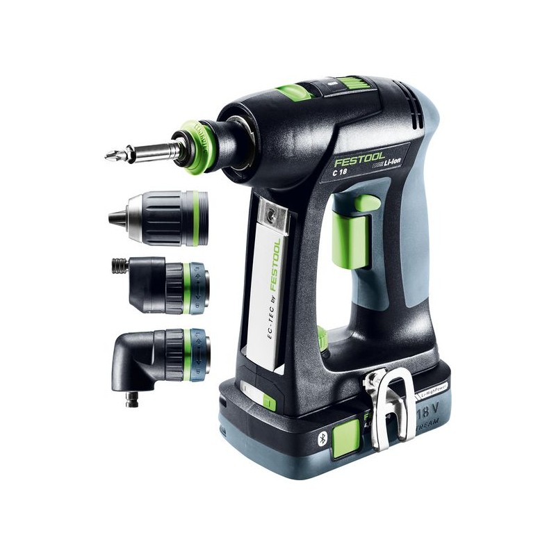 Festool Akumulatorowa wiertarko-wkrętarka C 18 HPC 4,0 I-Set