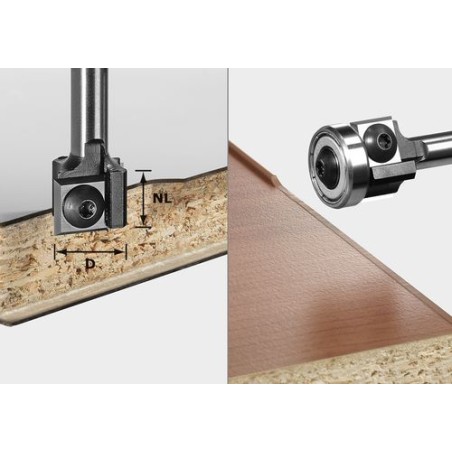 Festool Frez z płytkami wymiennymi do wyrównywania S8 HW D19 12x12 KL OFK