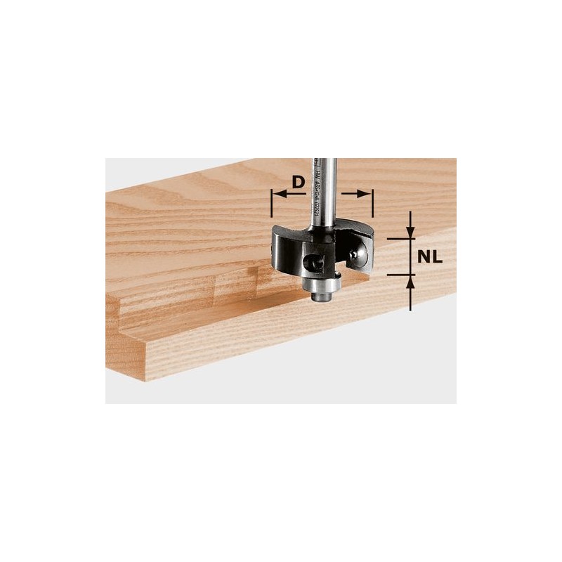 Festool Frez do wręgów z płytkami wymiennymi HW S8 D38/12