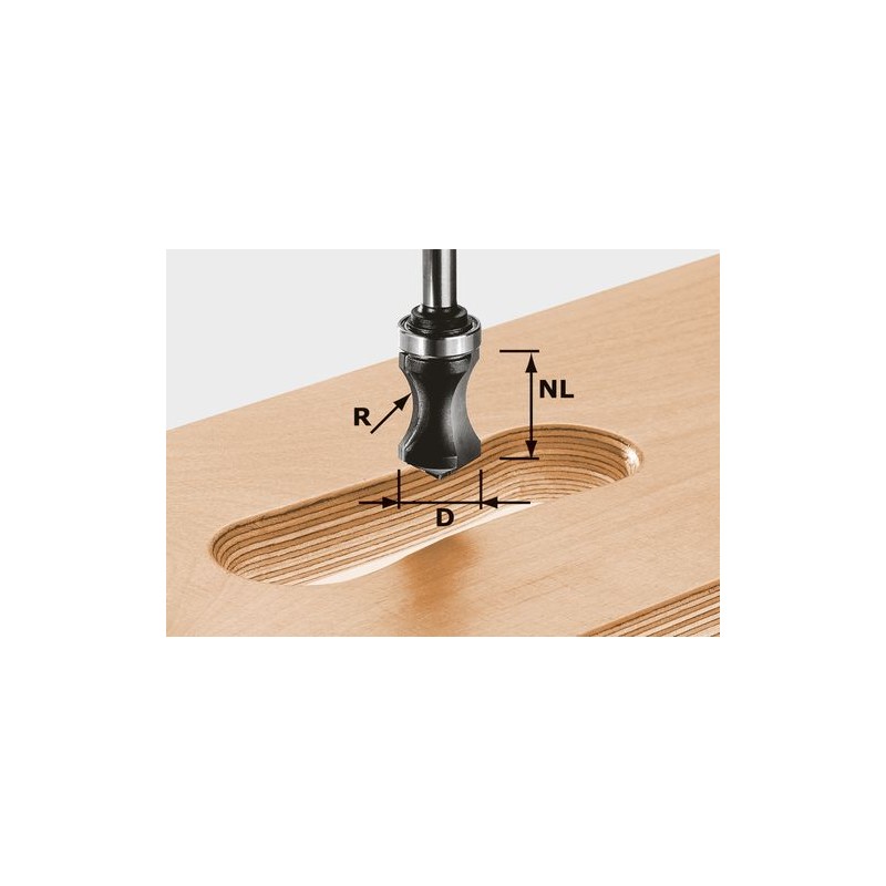 Festool Frez do listew uchwytowych HW S8 R16/NL32