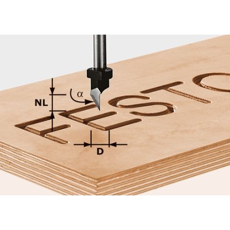 Festool Frezy do "pisania" HW S8 D11/60°