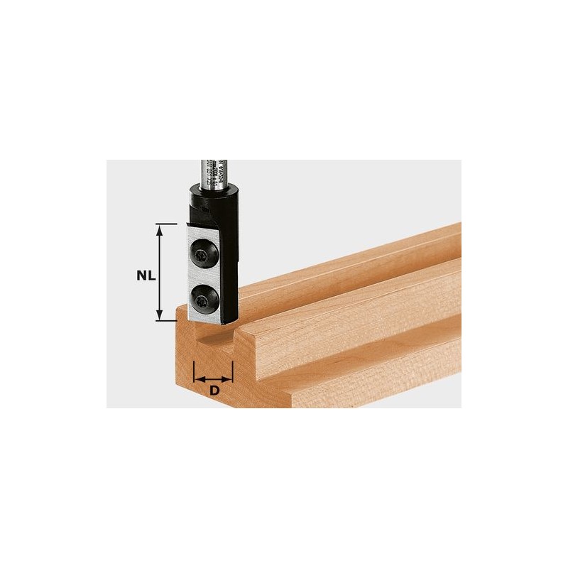 Festool Frez z płytkami wymiennymi do wpustów HW S8 D12/30 WP Z1