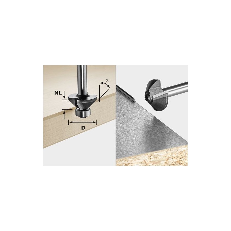 Festool Frez do fazowania S8 HW 30° D25-KL OFK