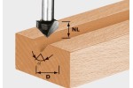 Festool Frezy do wpustów w kształcie V HS S8 D14/7/90°
